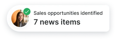7 sales opportunities identified 
