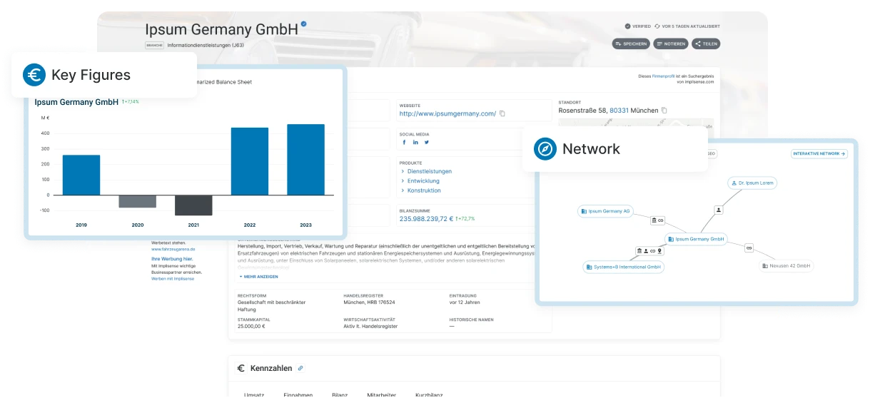 Implisense Search Dashboard