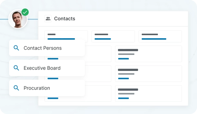 Implisense Search contact data